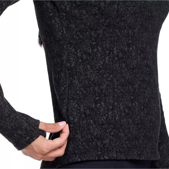 SPYDER Women's XL Half Zip Stretch Fleece Mock Neck Active Top Zip Pocket NWT - Picture 4 of 16